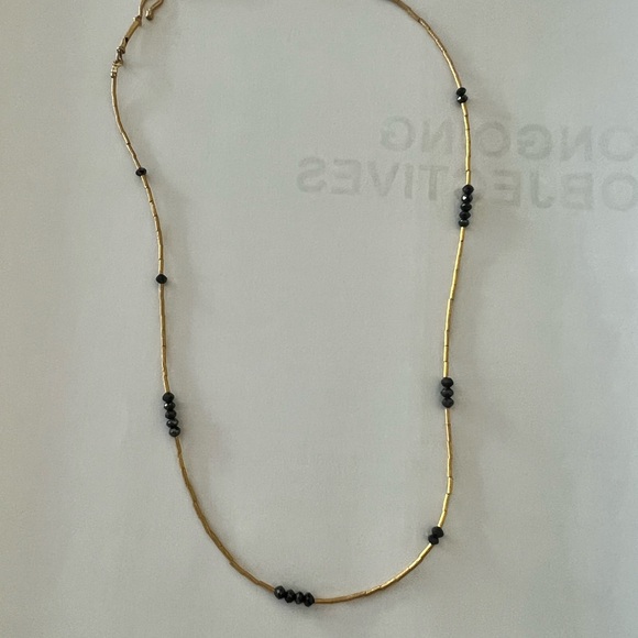 Ara Collection black diamond and 24k gold Necklace - Picture 1 of 9